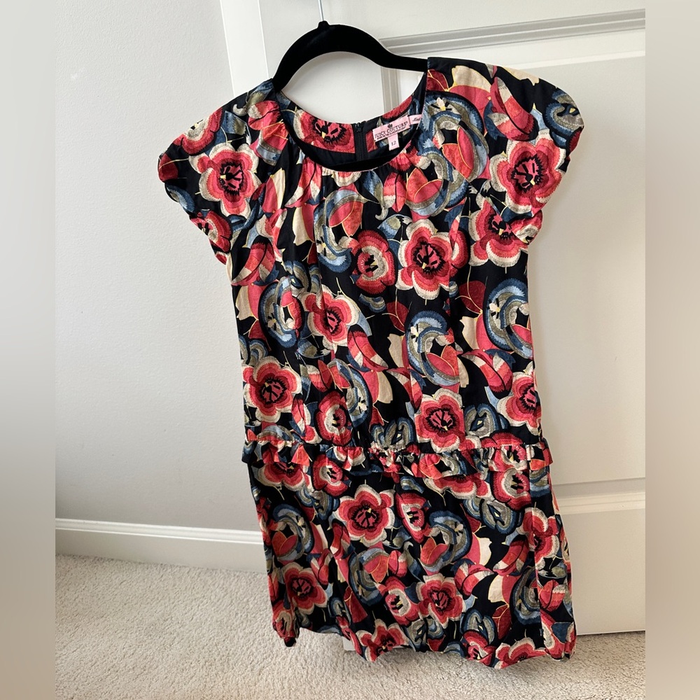 Last Chance! Juicy Couture Kids Short Sleeve Multicolor Flower Dress Size 12